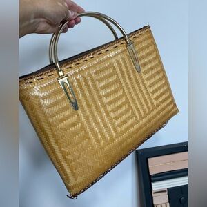 VINTAGE RATTAN PURSE